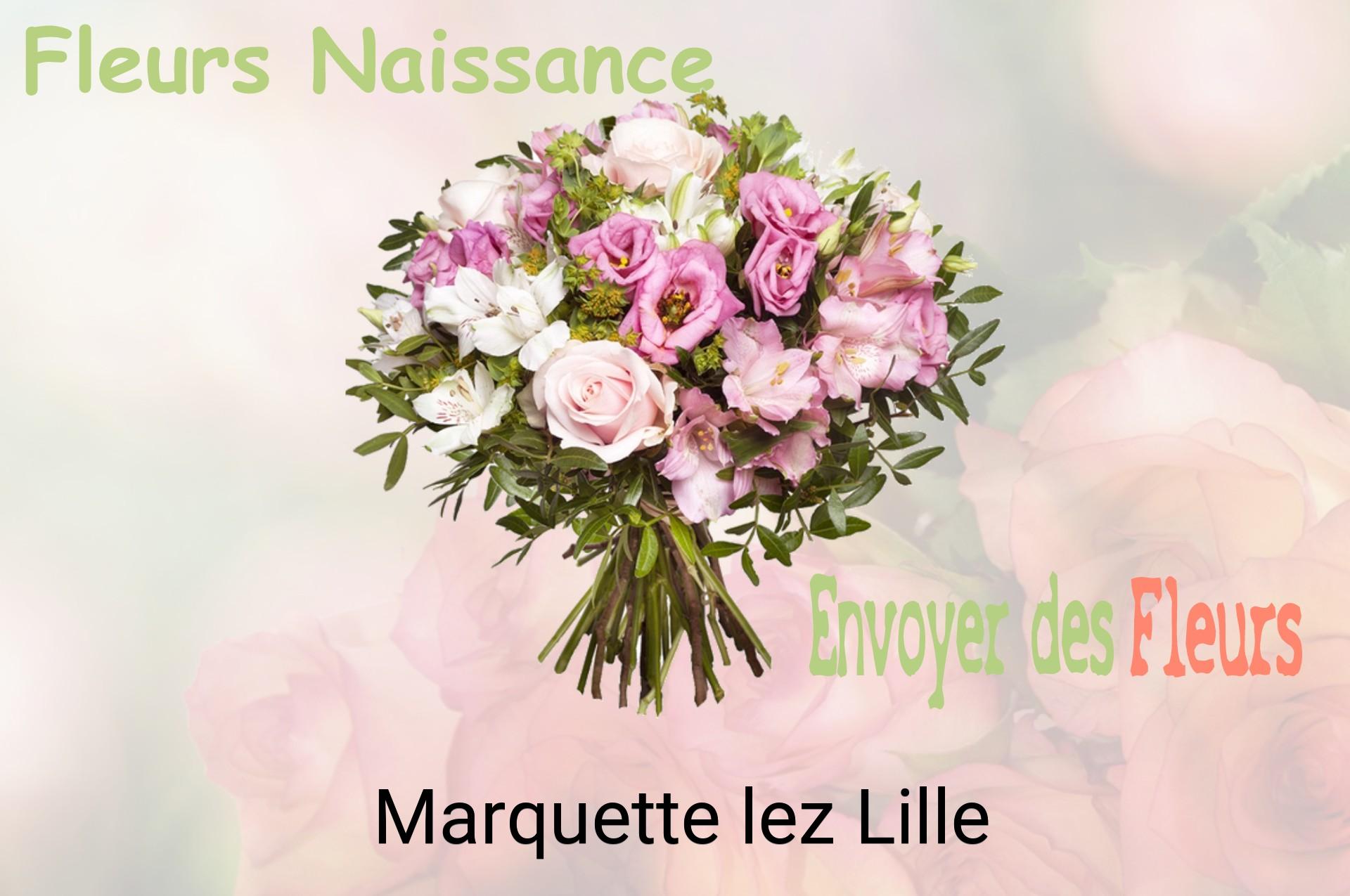 Bouquet de fleurs de naissance livré à Marquette-lez-Lille