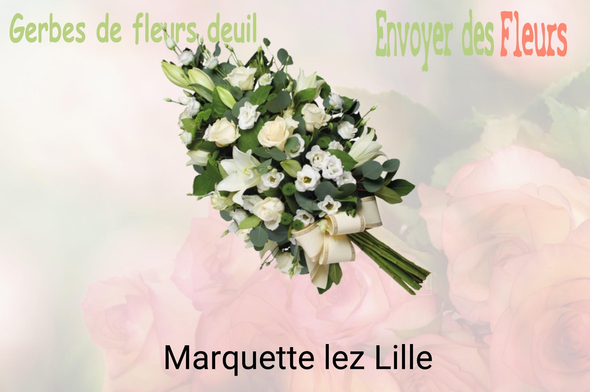Gerbe de fleurs de deuil livrée à Marquette-lez-Lille