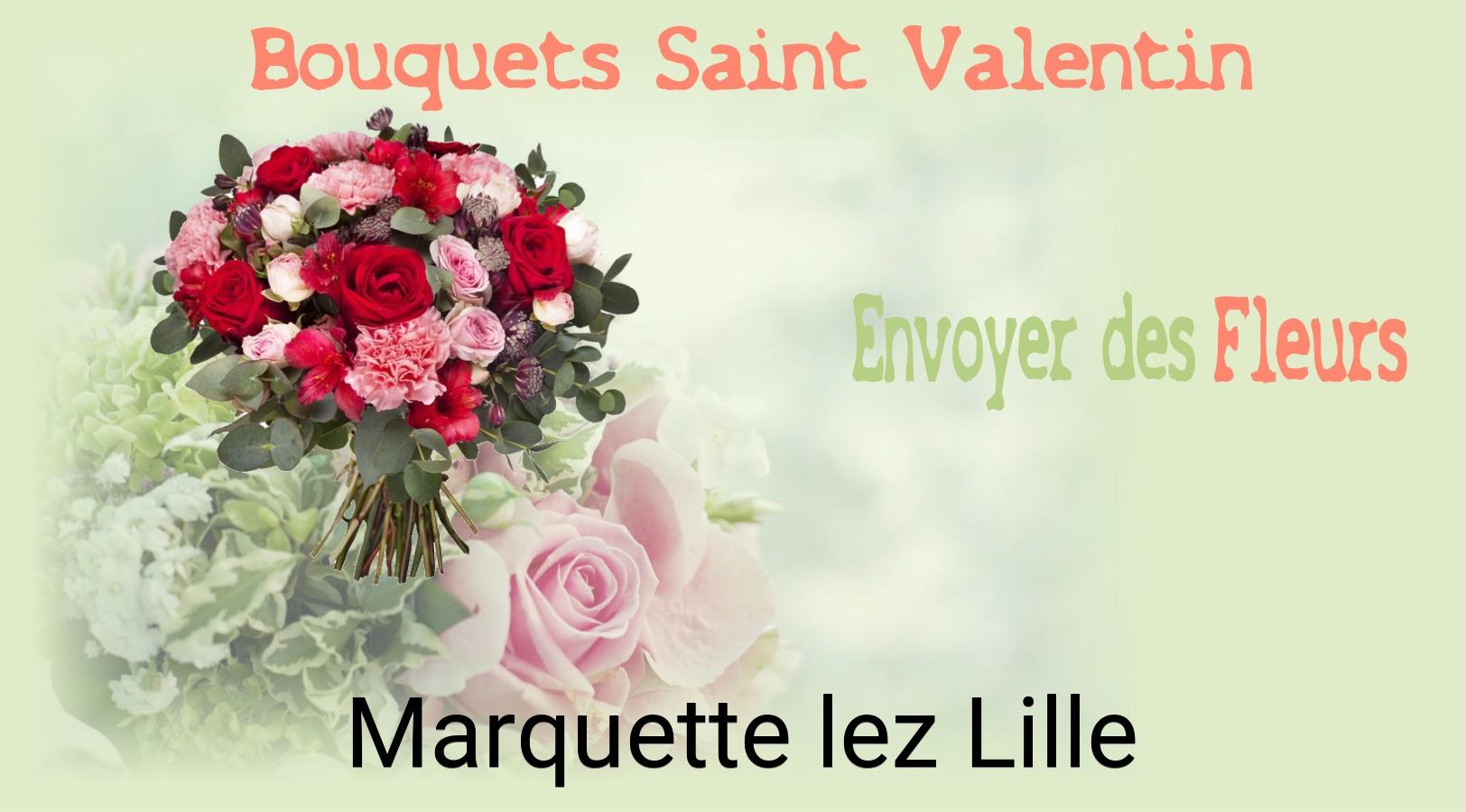 Roses de Saint-Valentin livrées à Marquette-lez-Lille